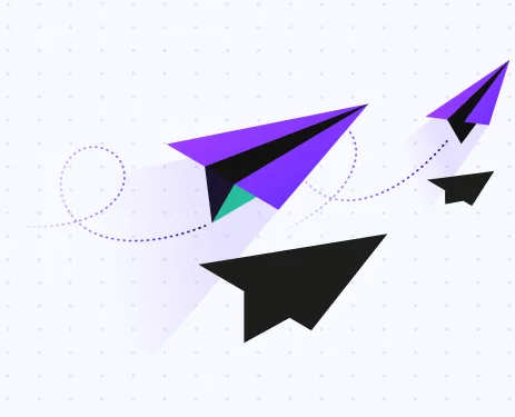 Paper planes illustration